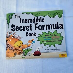 Incredible Secret Formula Book by Shar Levine☆Rock Candy,Slimy Putty,Jelly Snake